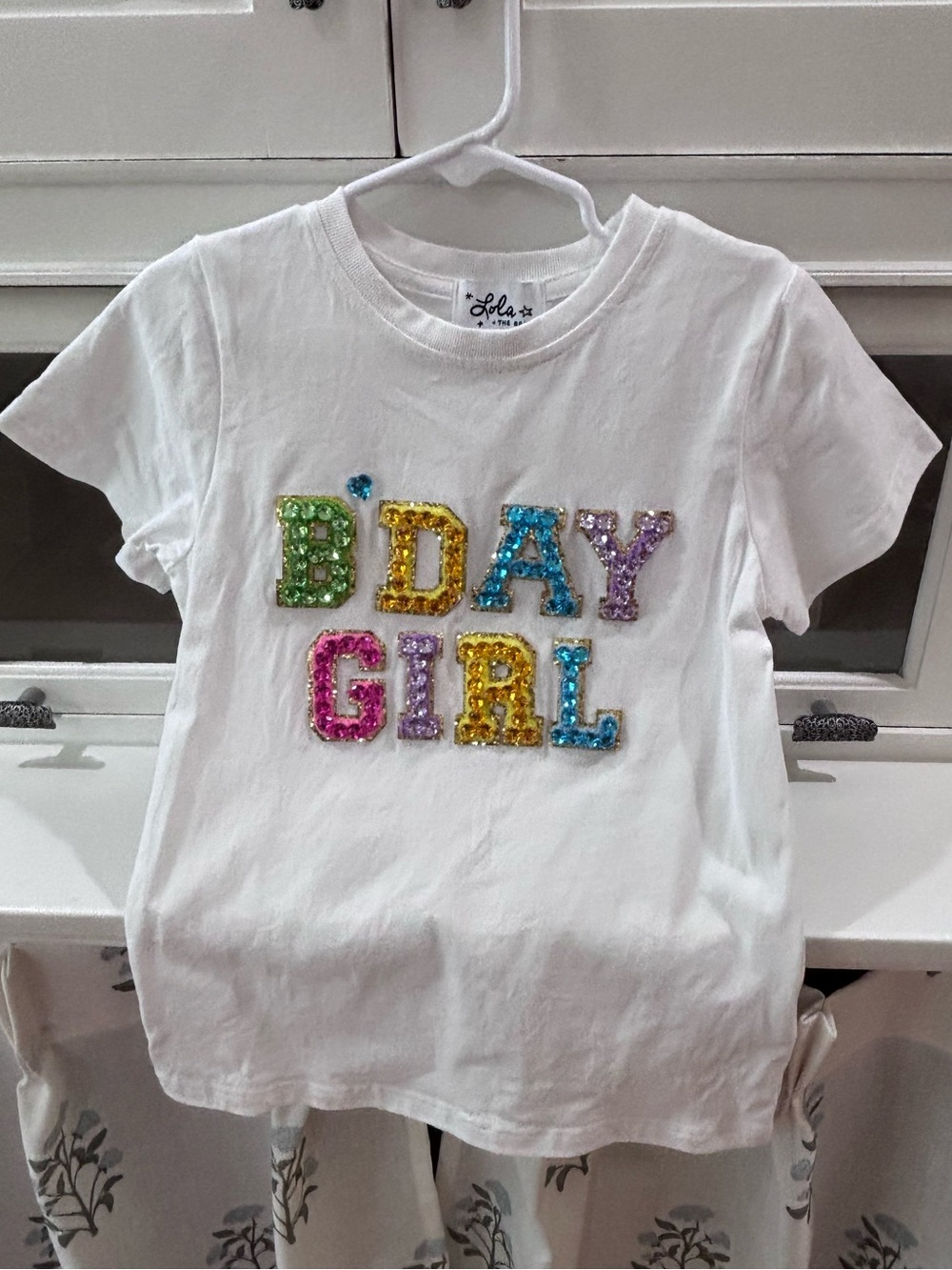 Lola + The Boys Birthday Girl Sequin Tee - White 6